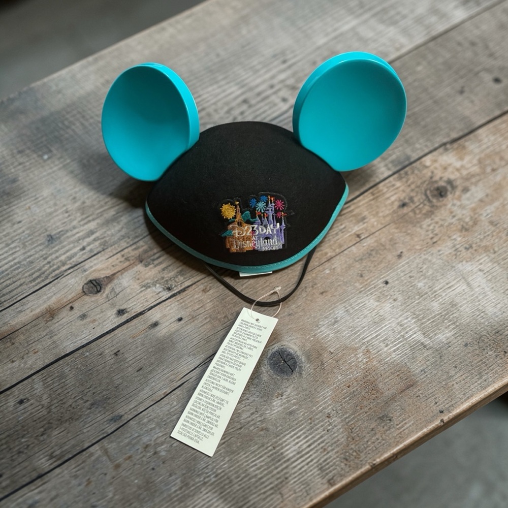 Disney Black and Teal Mickey Mouse Ears Cap
